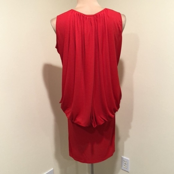 Stella McCartney Draped Back Dress Size IT 38 US 4 Red - Picture 4 of 12